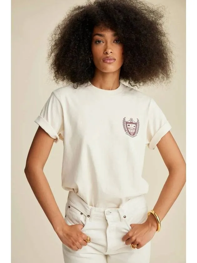 Short Sleeve Cream Beverly Hills TShirt FW22FD3 TS643CR