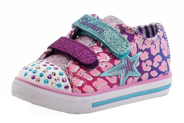 Skechers Toddler Girls Twinkle Toes Chit Chat Prolifics Light Up Sneakers Shoes