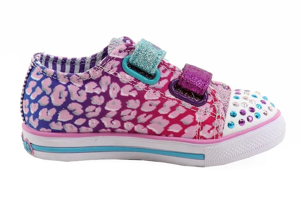 Skechers Toddler Girls Twinkle Toes Chit Chat Prolifics Light Up Sneakers Shoes