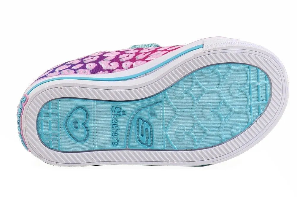 Skechers Toddler Girls Twinkle Toes Chit Chat Prolifics Light Up Sneakers Shoes