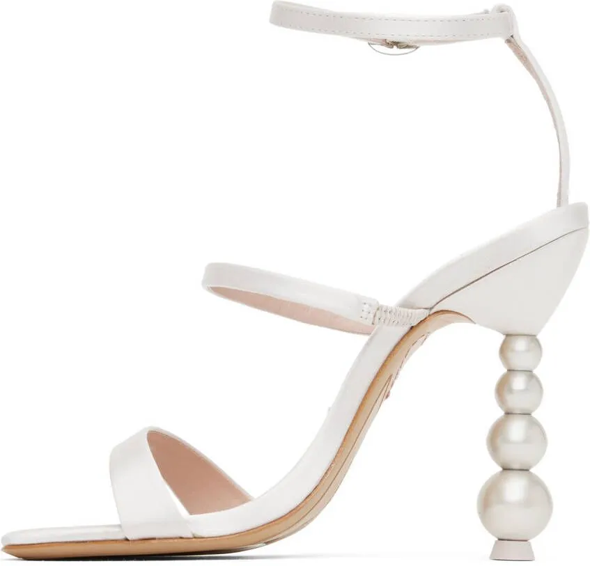 Sophia Webster Off White Rosalind Pearl Heeled Sandals