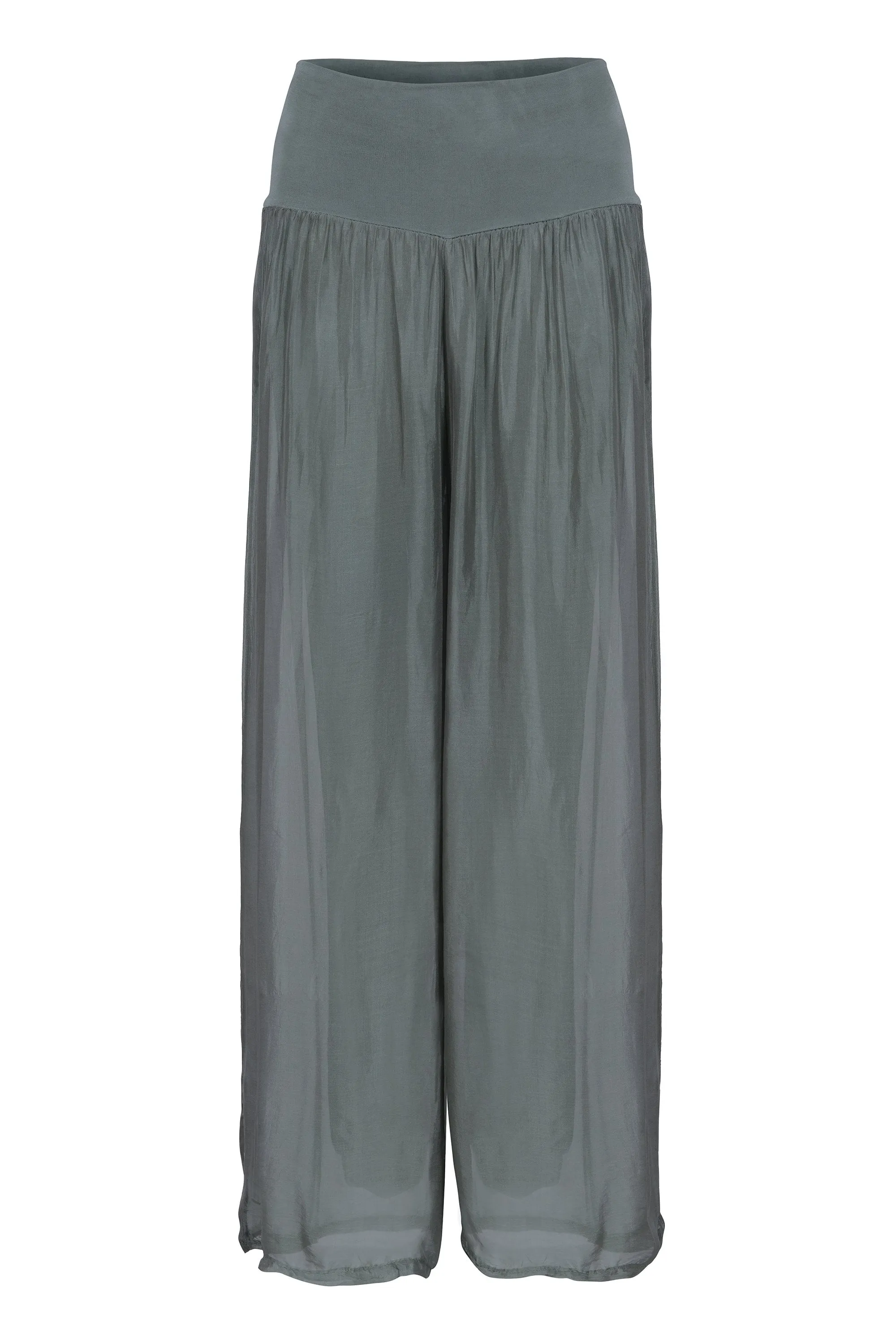 Elasticated Silk Trousers - Sophie