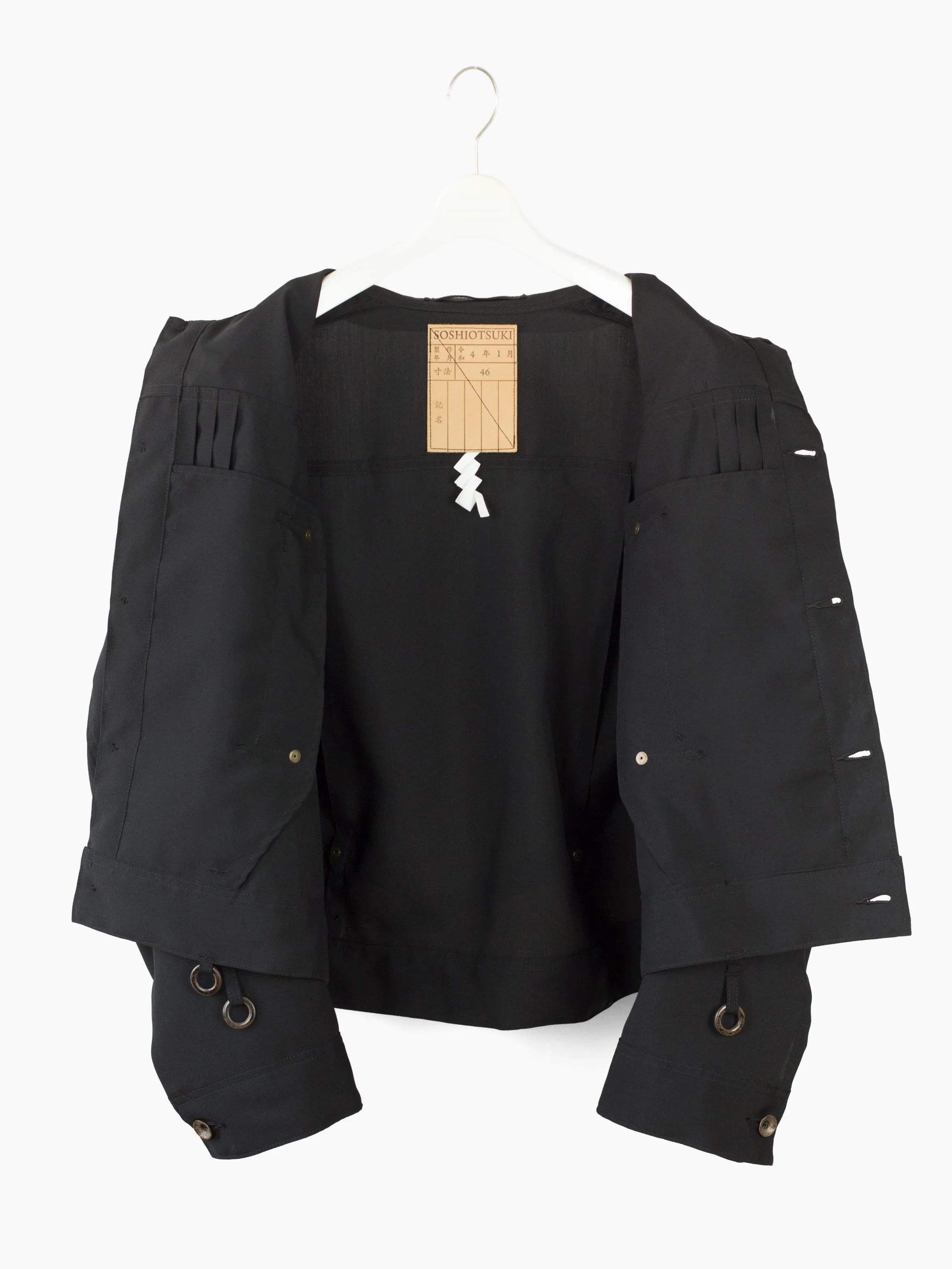 Soshiotsuki SS22 Tropical Wool Button-Down Collar Jacket