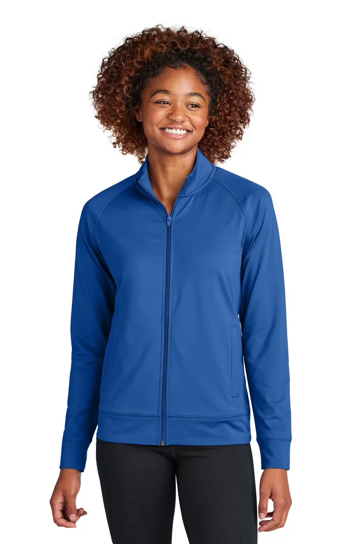 Sport Tek Ladies Sport-Wick Stretch Full-Zip Cadet Jacket - SKU LST857