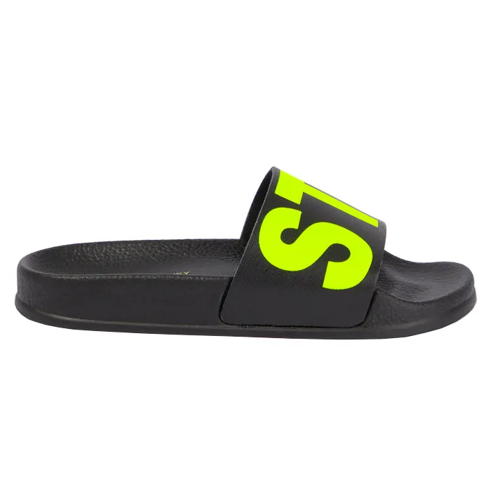 Stella McCartney Kids Logo Slide Sandals Black