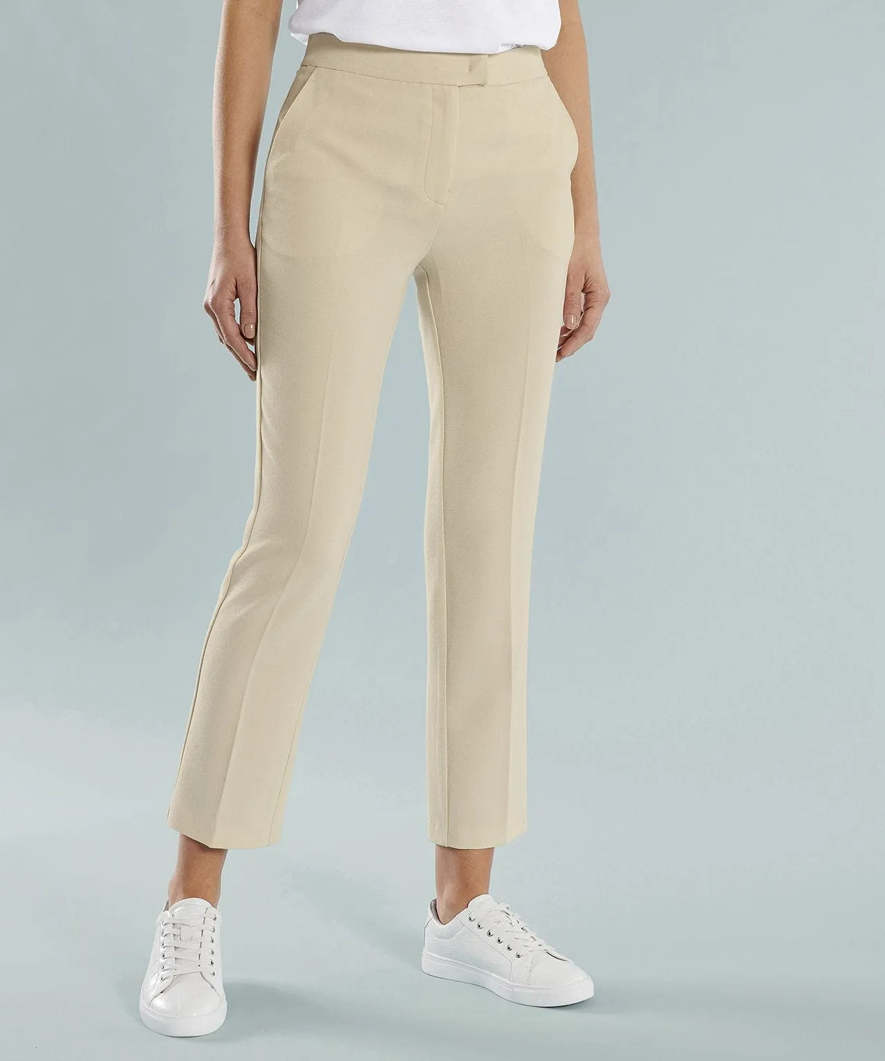 7/8 Length Straight Leg Trousers