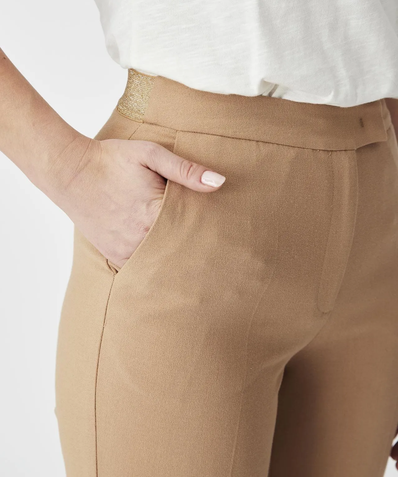 7/8 Length Straight Leg Trousers