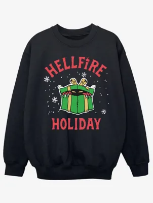 Stranger Things Hellfire Kids Sweatshirt in Black | George at ASDA