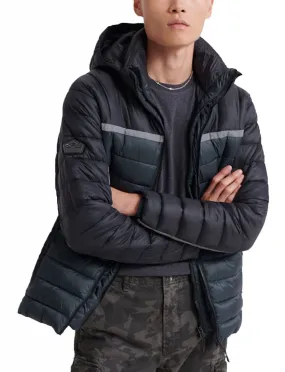 Black Downhill Racer Fuji Jacket by Superdry