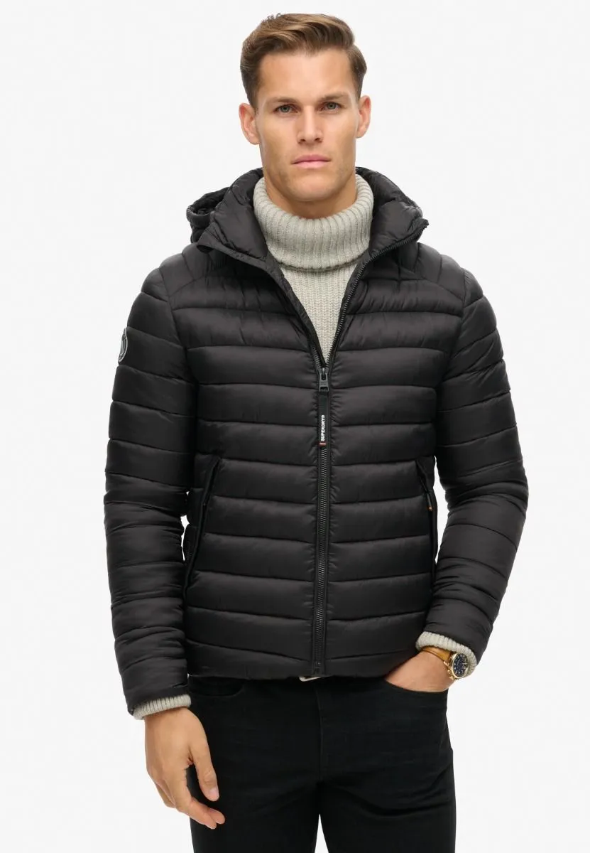 Superdry Black Hooded Fuji Sport Padded Jacket