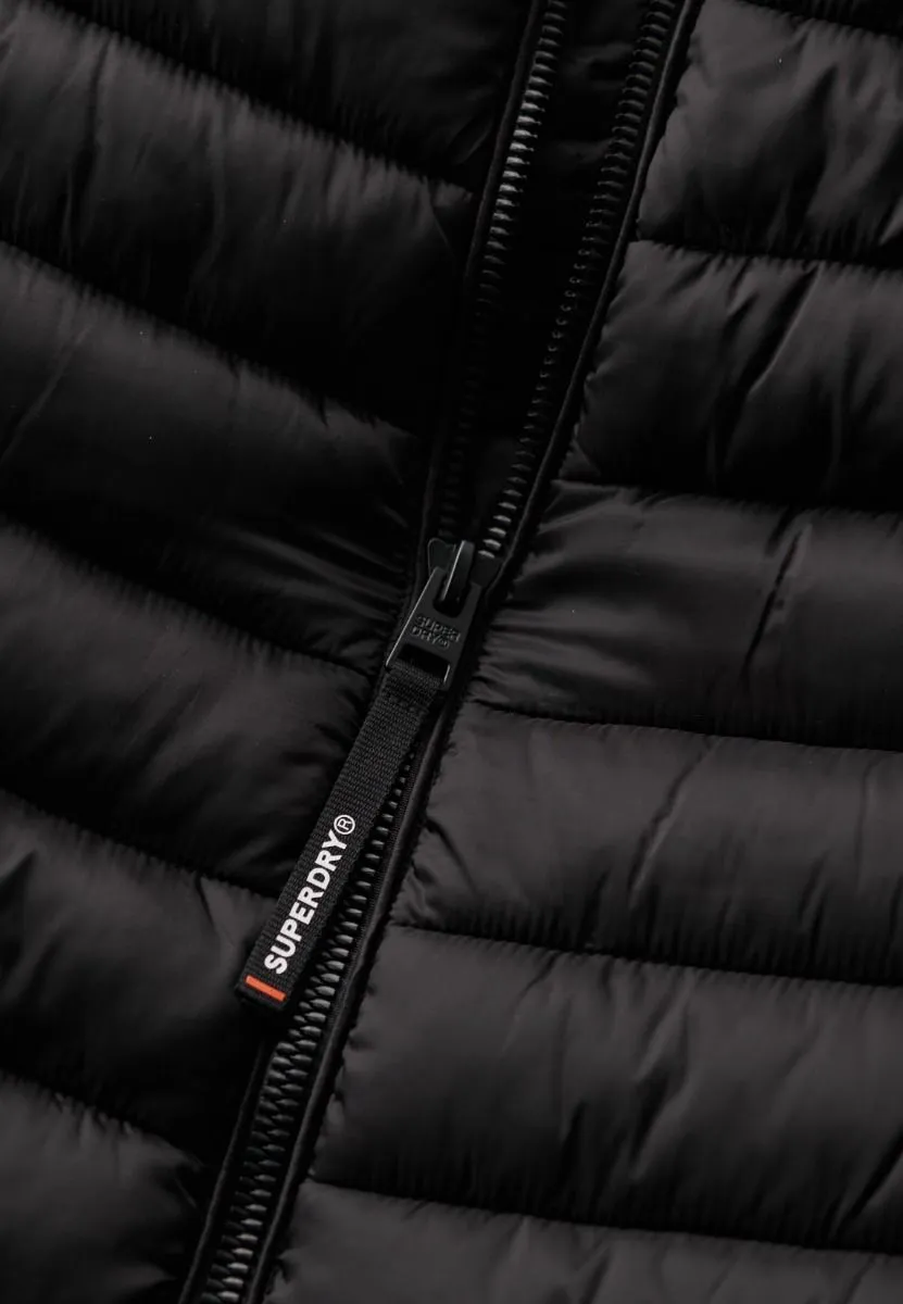 Superdry Black Hooded Fuji Sport Padded Jacket