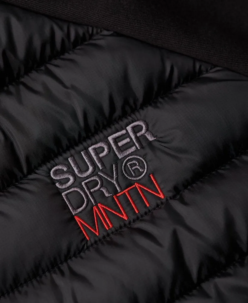 Black Hybrid Padded Storm Jacket by Superdry