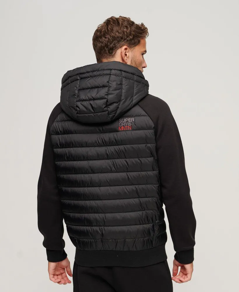 Black Hybrid Padded Storm Jacket by Superdry