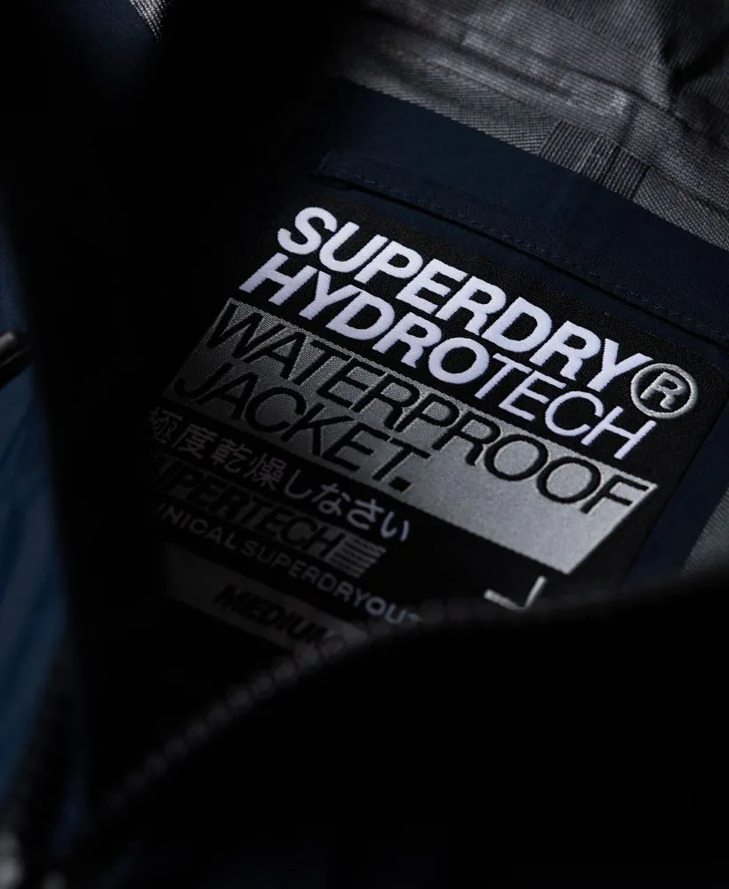 Navy Superdry Hydrotech Softshell Hooded Jacket