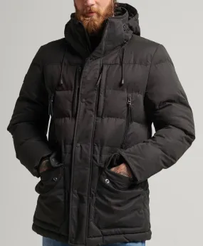 Black Expedition Parka Jacket by Superdry