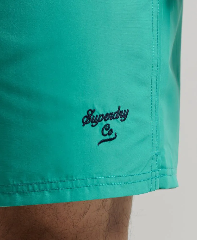 Tropical Green Superdry Print Swim Shorts