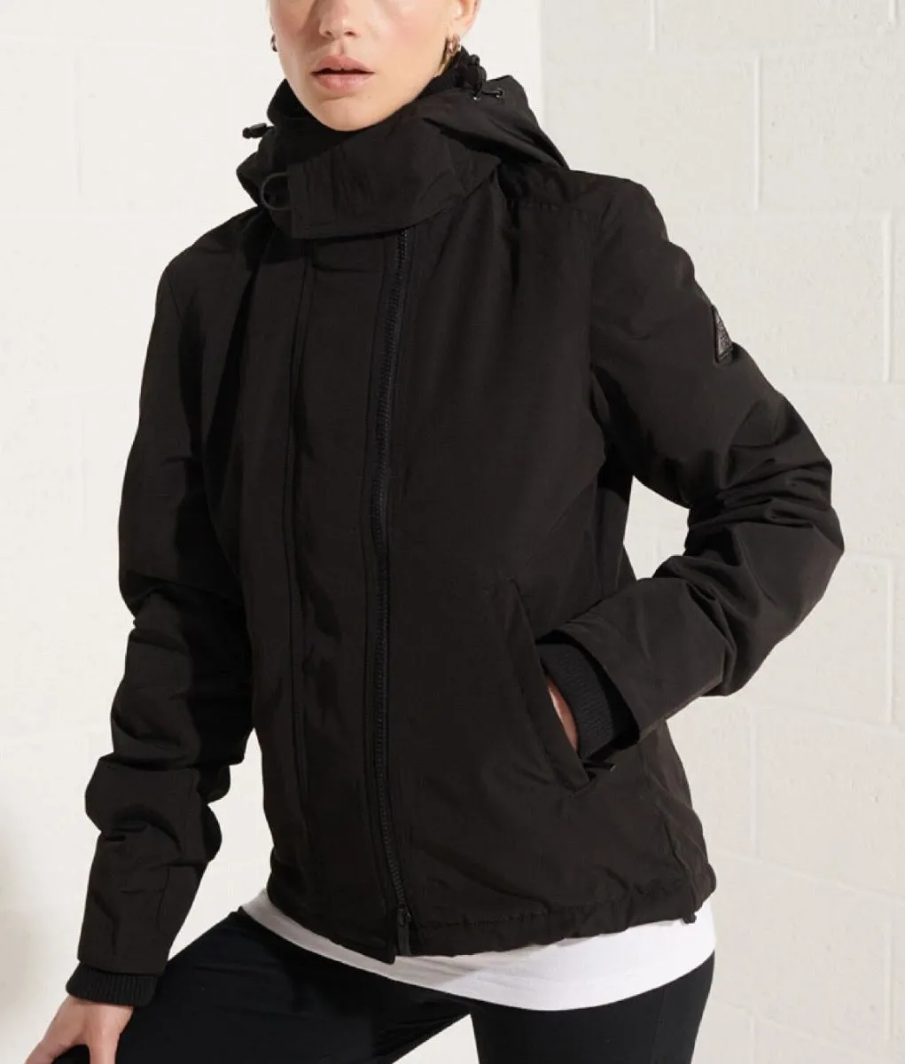 Black Superdry Ottoman Windcheater Jacket for Women