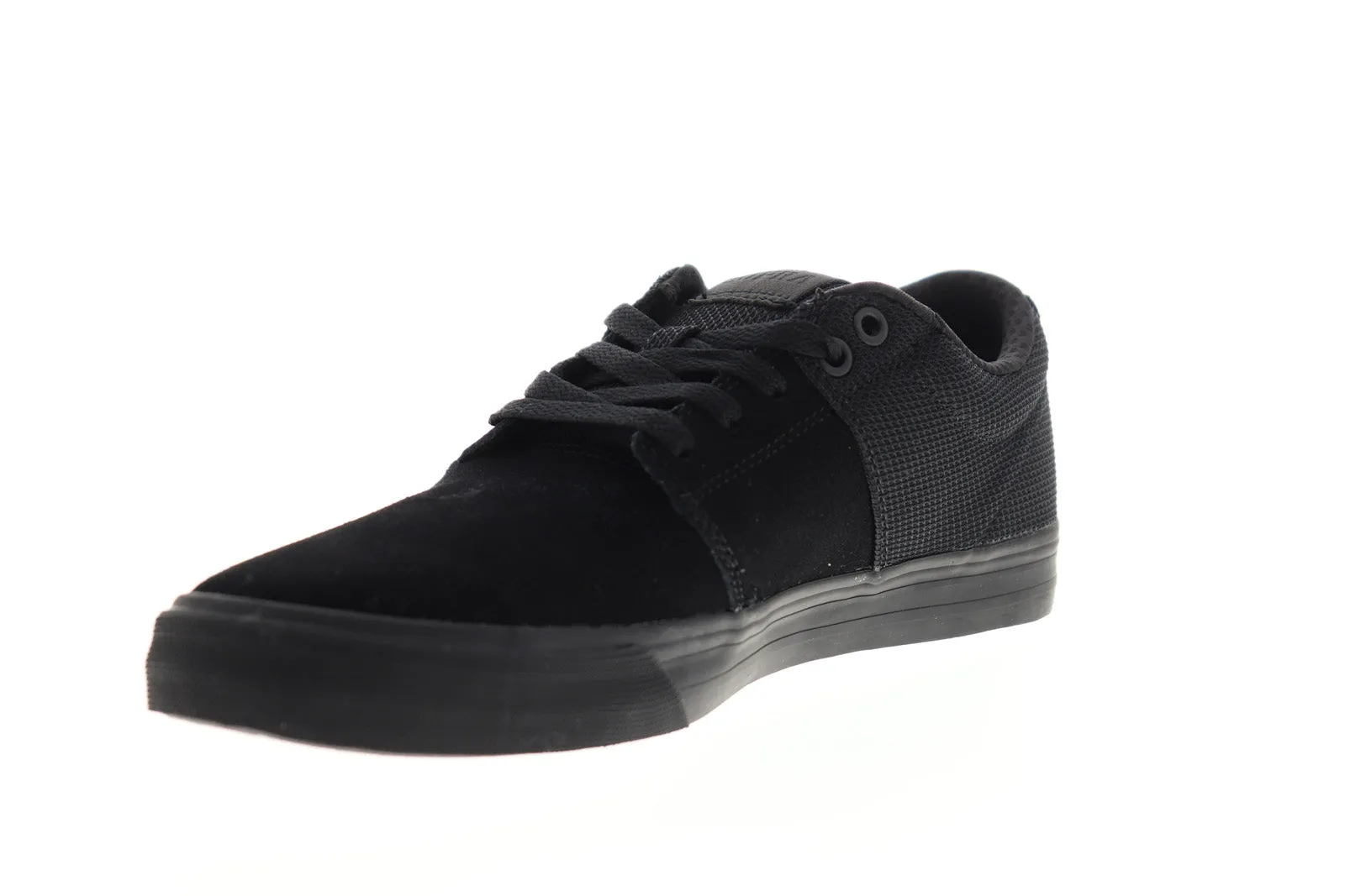 Supra Stacks Vulc II 08193 001 M Men's Black Suede Low Top Skate Sneakers Shoes