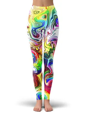 Swirly Pattern Leggings on Sale