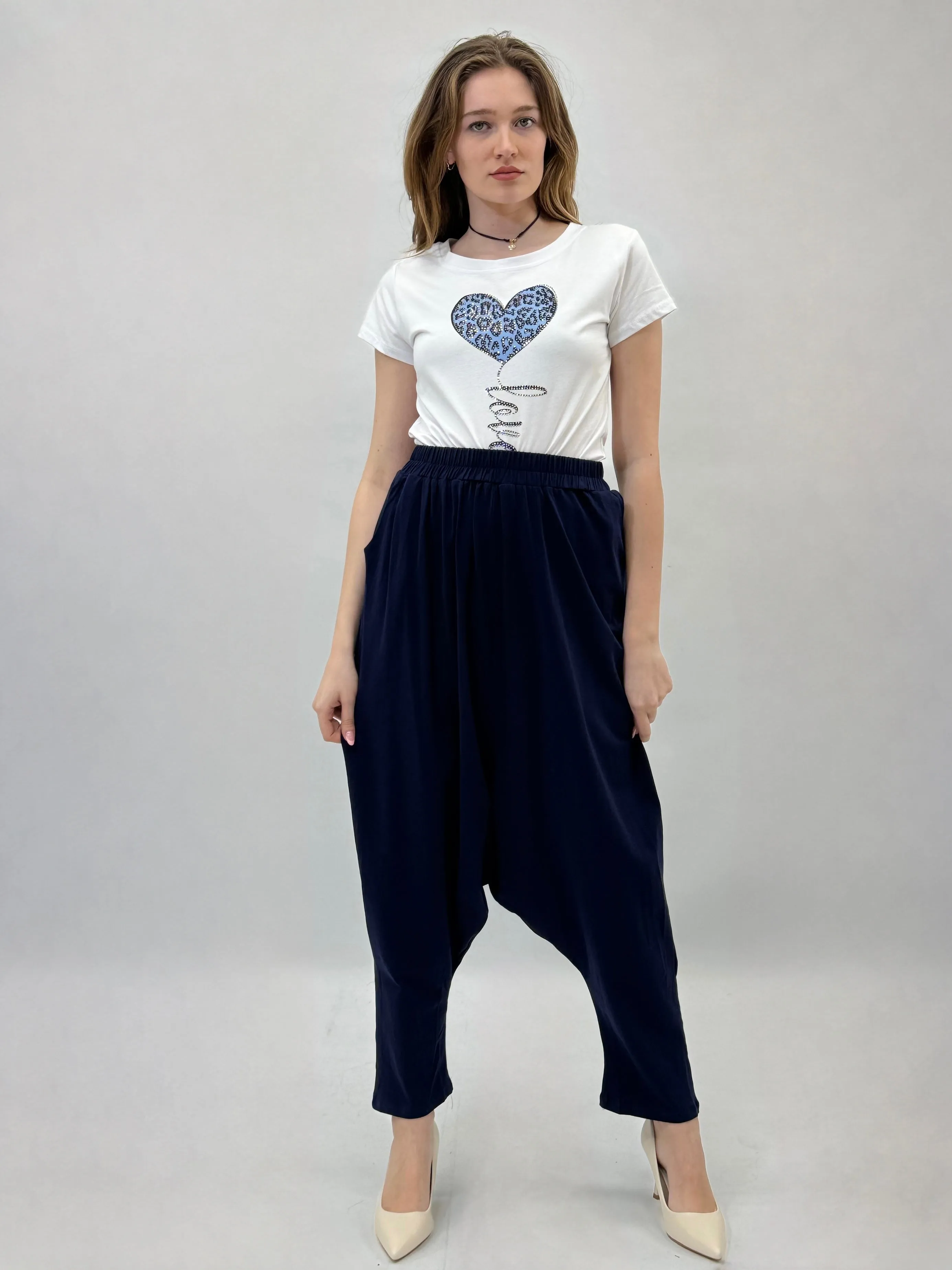 Women's Heart Print Love T-Shirt