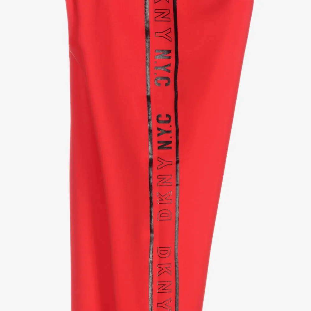 Leggings with Red Logo for Teens.