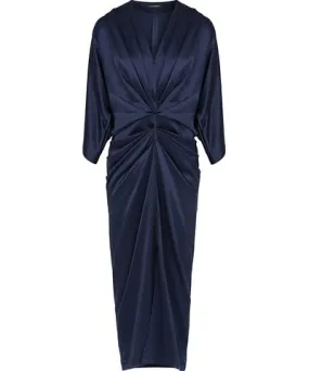 Navy Blue Summer Edit Women's Riley Silk Dress