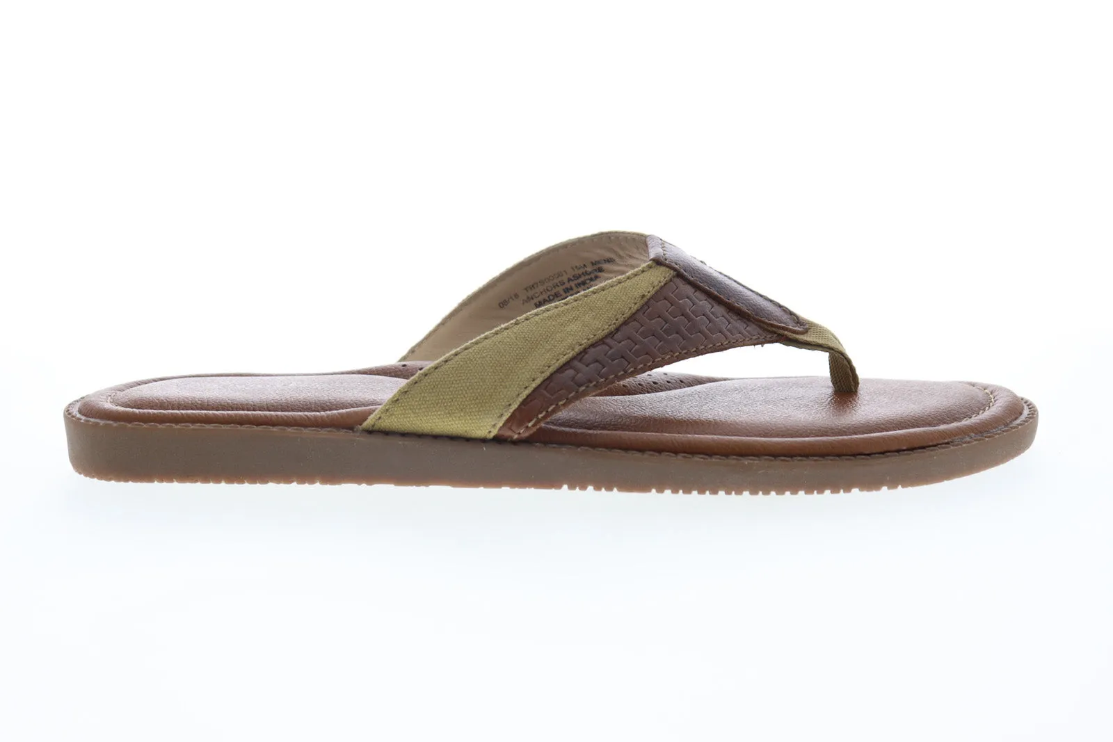 Tommy Bahama Anchors Ashore TB7S00061 Men's Brown Flip Flops Sandals Shoes