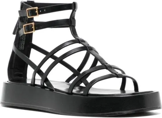 Black Tory Burch Capri Gladiator Platform Sandals