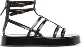 Black Tory Burch Capri Gladiator Platform Sandals