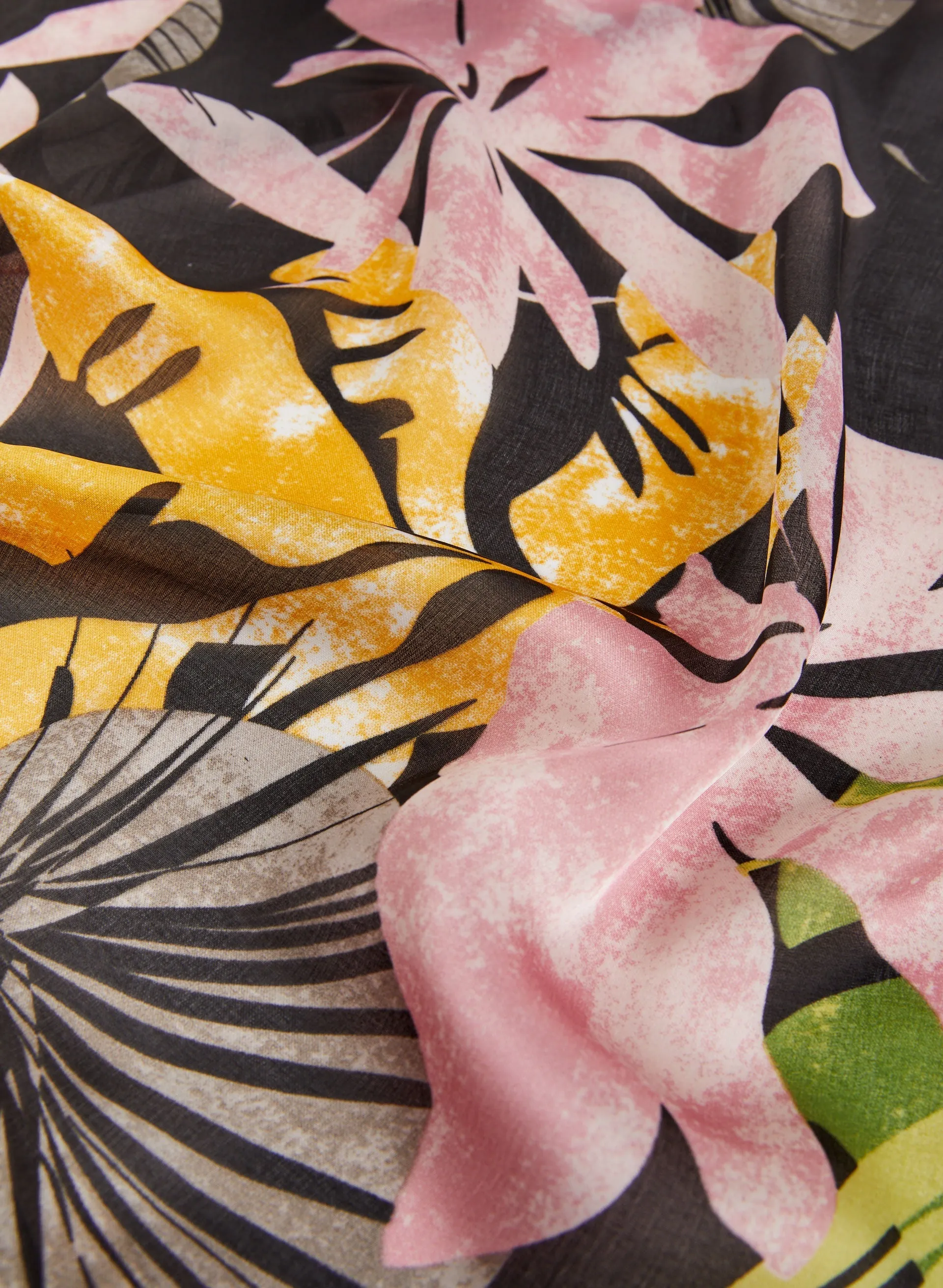 Tropical Patterned Scarf