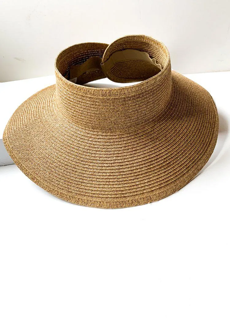 Roll Up Visor with Tan Brim - Ultrabraid Large