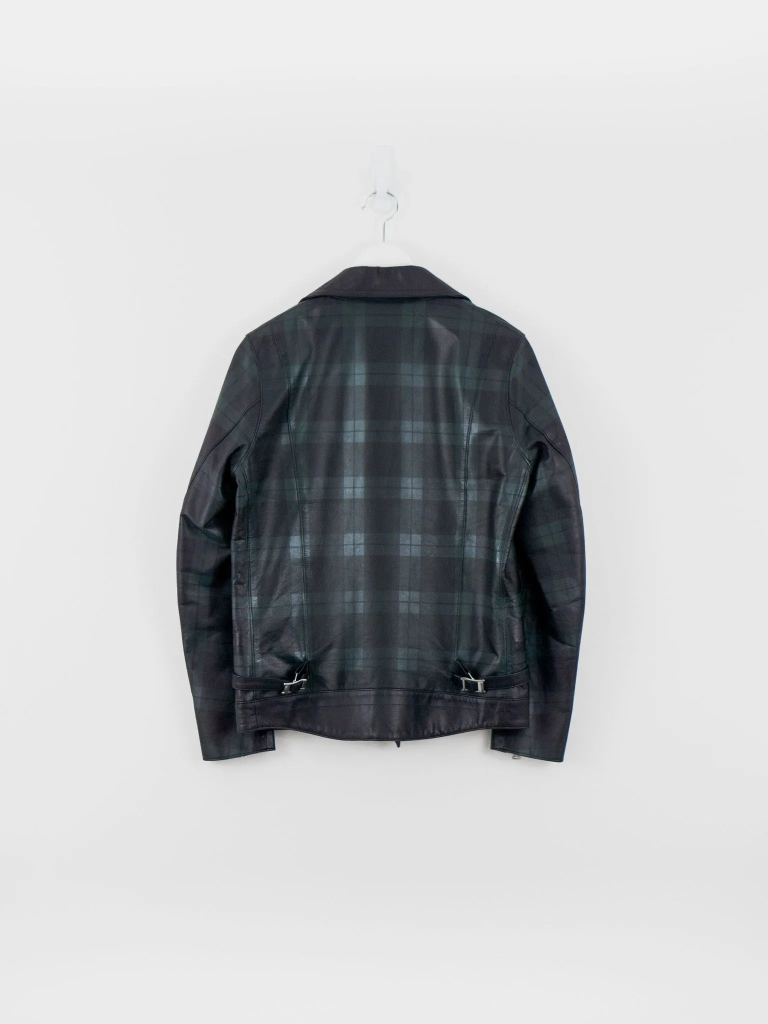 Undercover SS15 Plaid Leather Rider - Plaid Leather Rider by Undercover for SS15