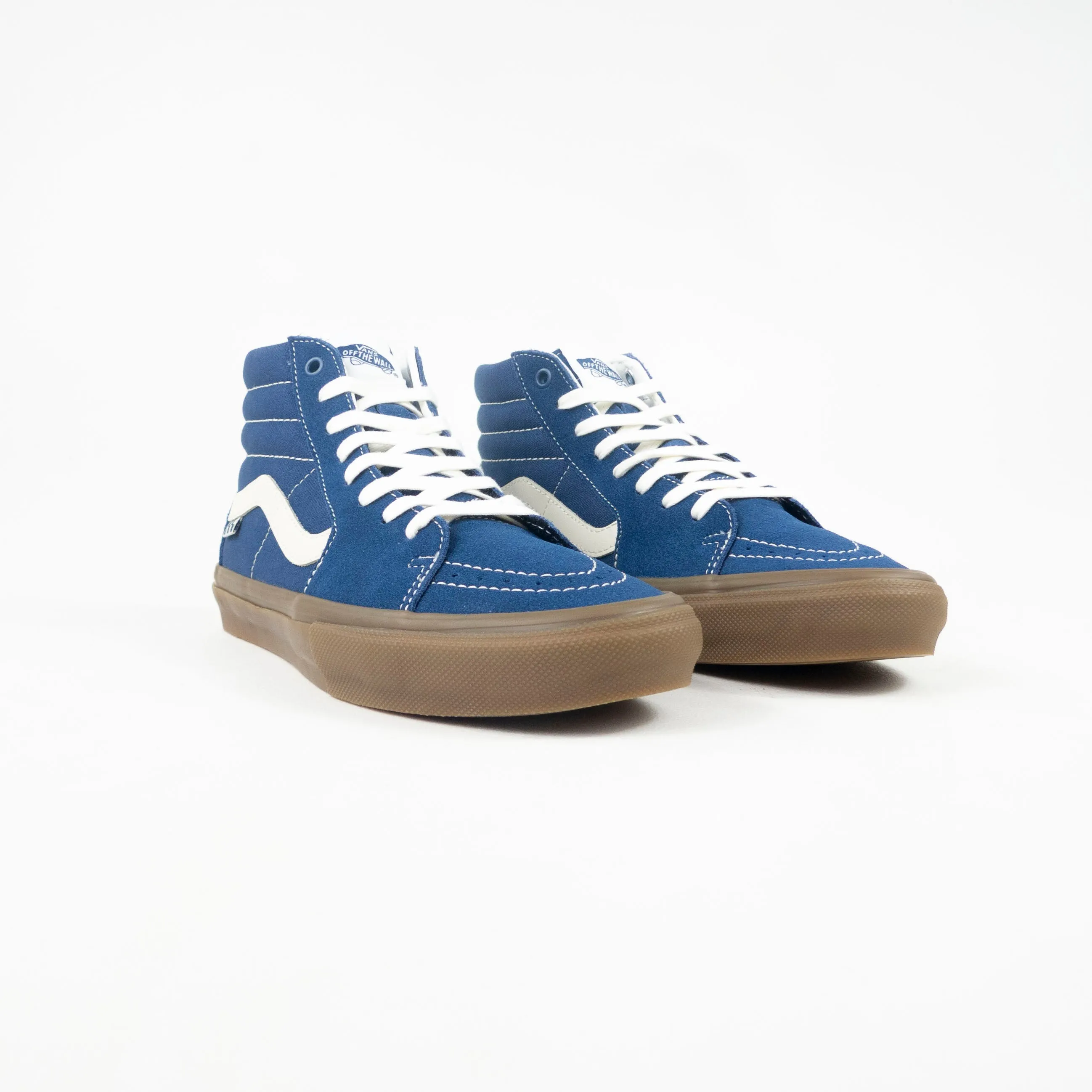 Vans Skate Sk8-Hi Pro Suede Gum Dark Denim Shoes - Exclusive at