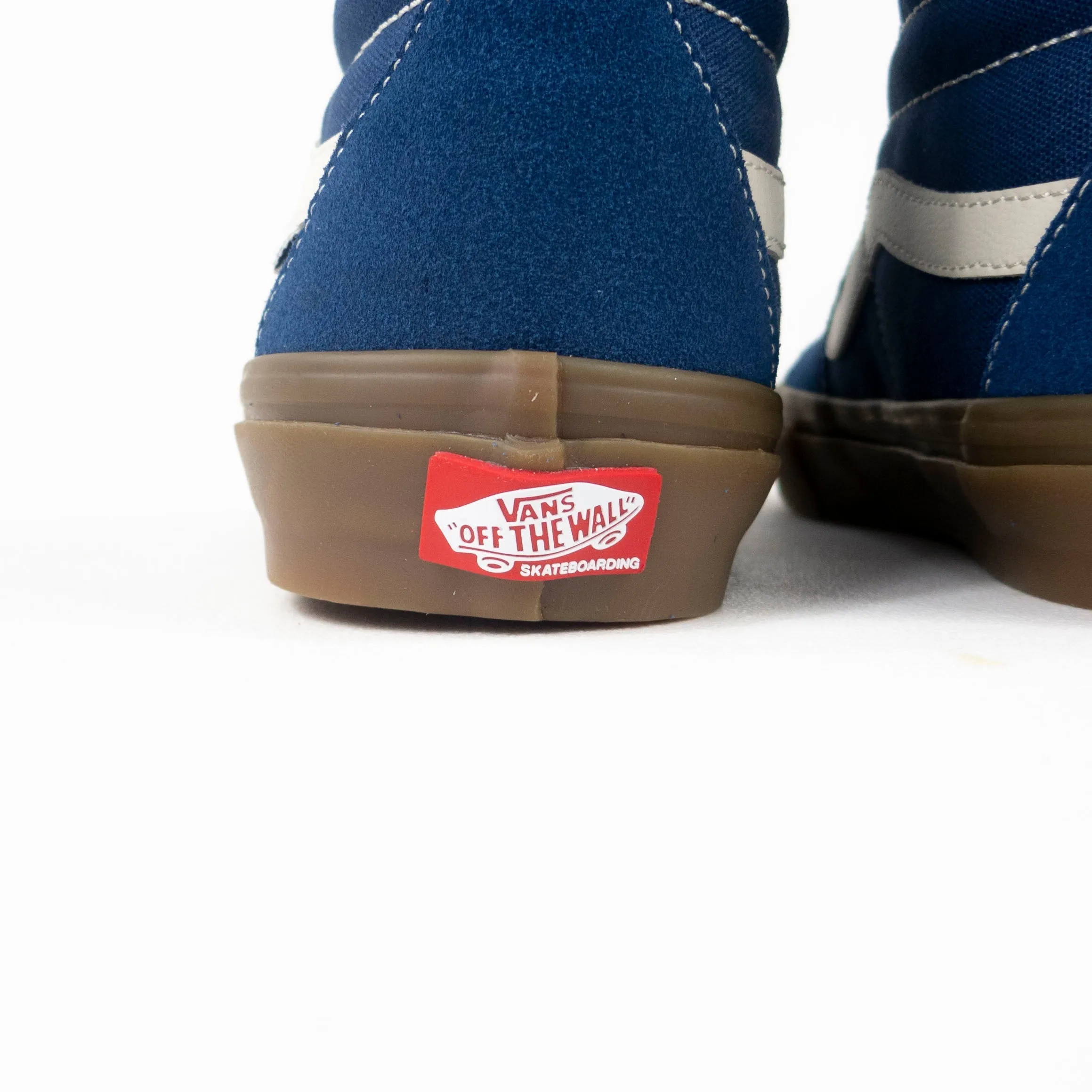 Vans Skate Sk8-Hi Pro Suede Gum Dark Denim Shoes - Exclusive at