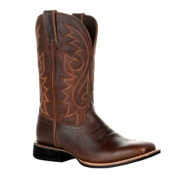 Vintage Men's Embroidered Tall Boots - Style 07733035W