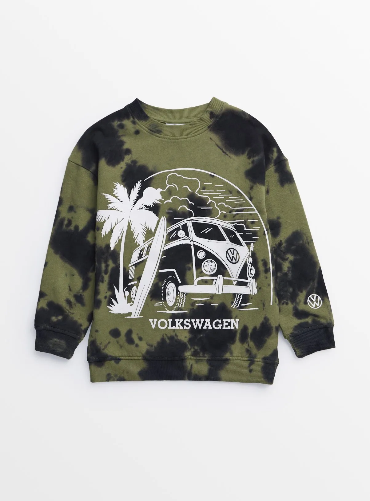 Volkswagen Khaki Tie Dye Sweatshirt 9-Year-Old | Kid's Jumpers & Hoodies - Shop Now