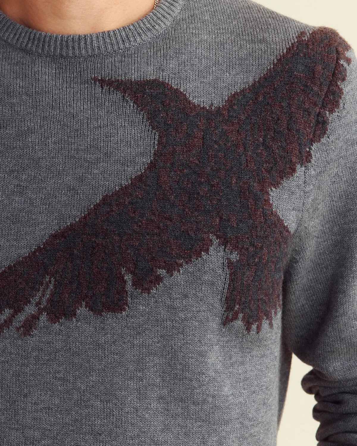 Warm Grey Melange Yellowhammer Sweater