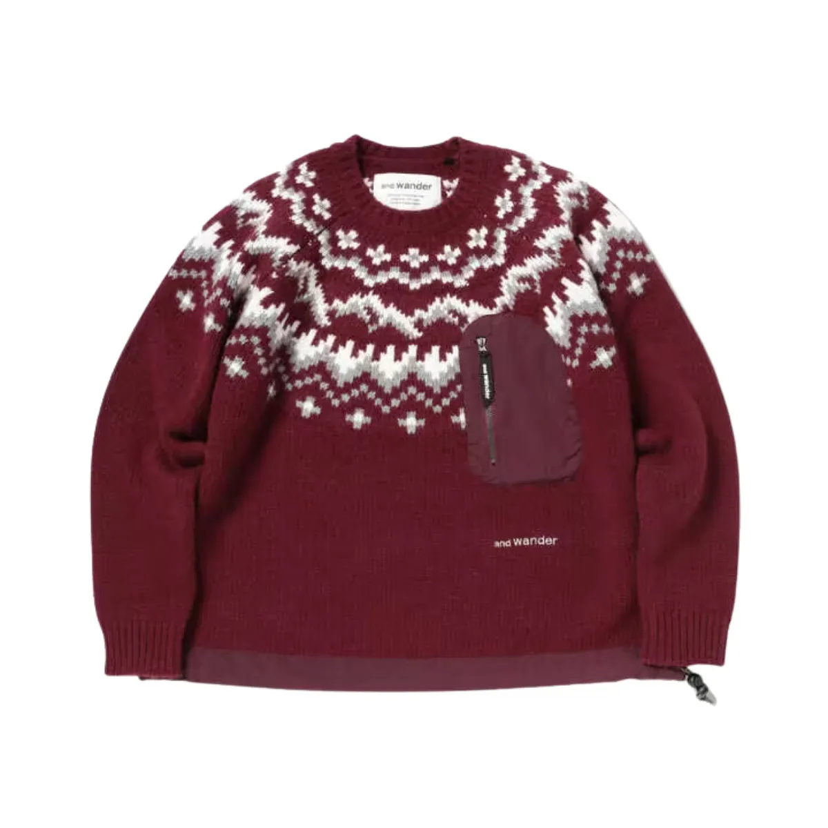 Warm Lopi Knit Sweater in Bordeaux for Women