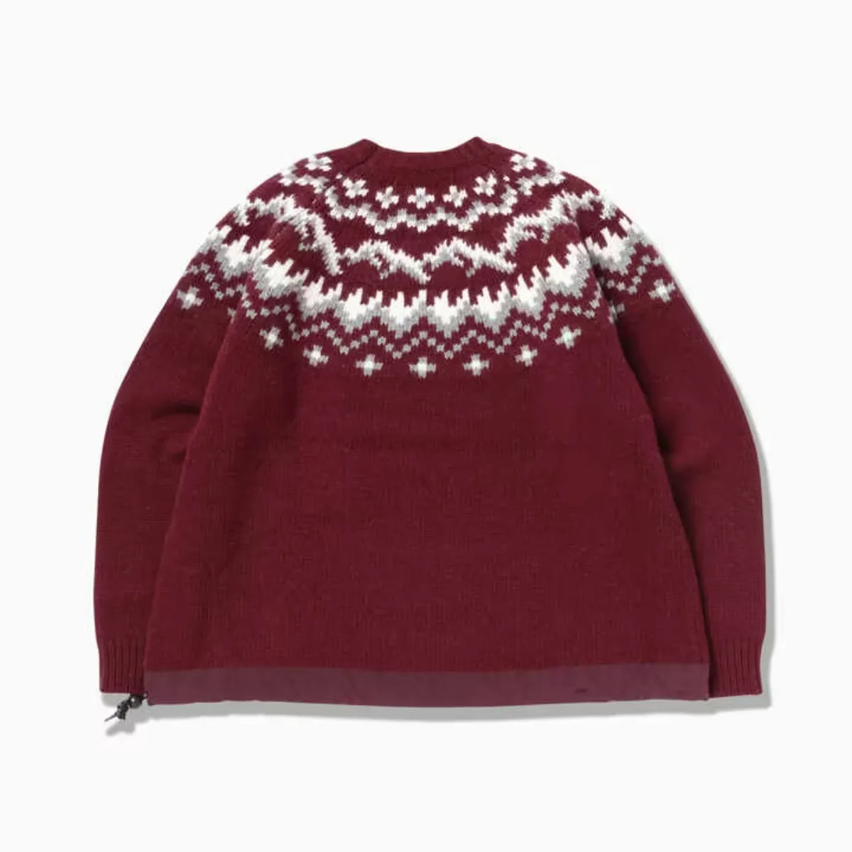 Warm Lopi Knit Sweater in Bordeaux for Women