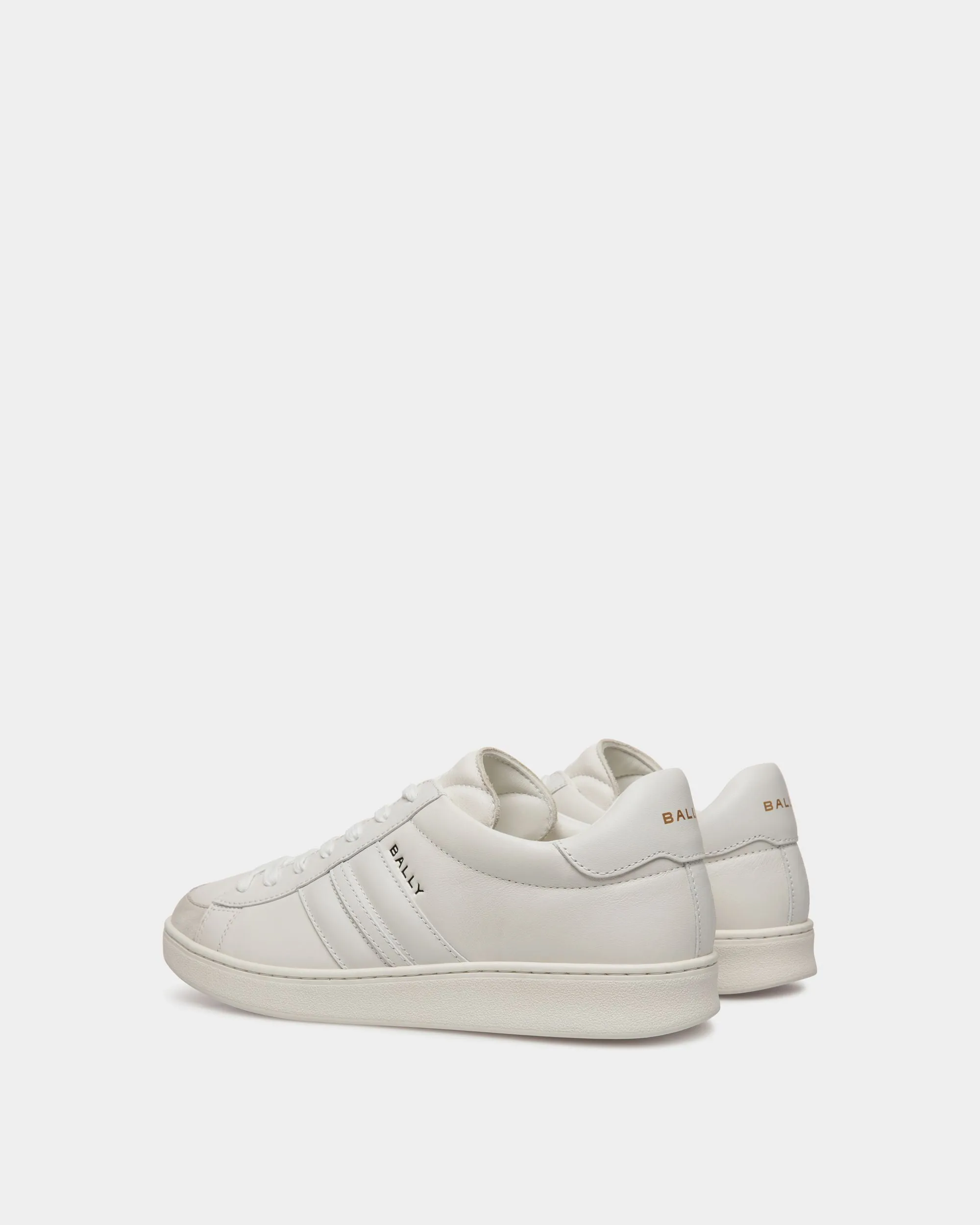 White Leather Tennis Sneaker