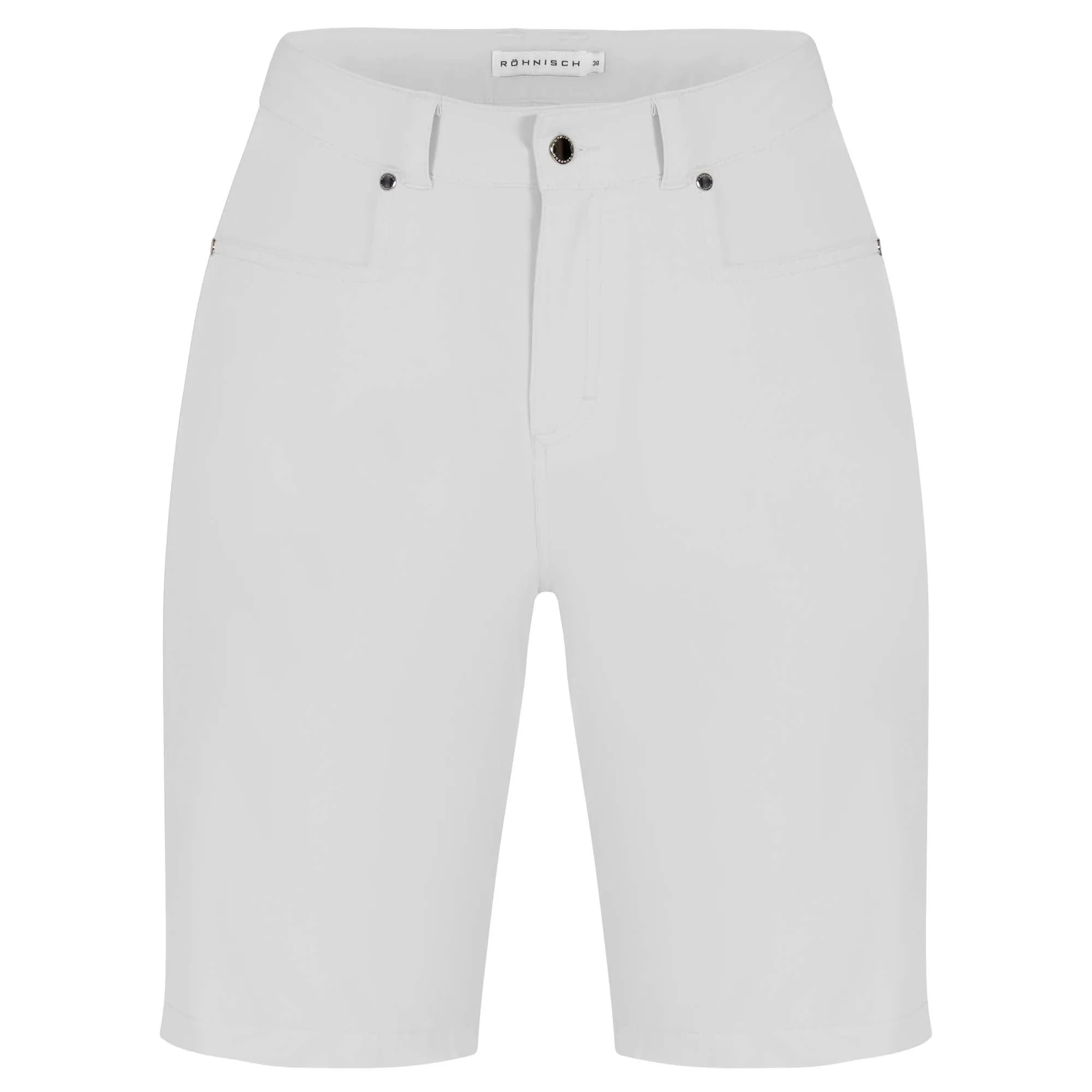 White Rohnisch Comfort Stretch Ladies Golf Bermuda Shorts