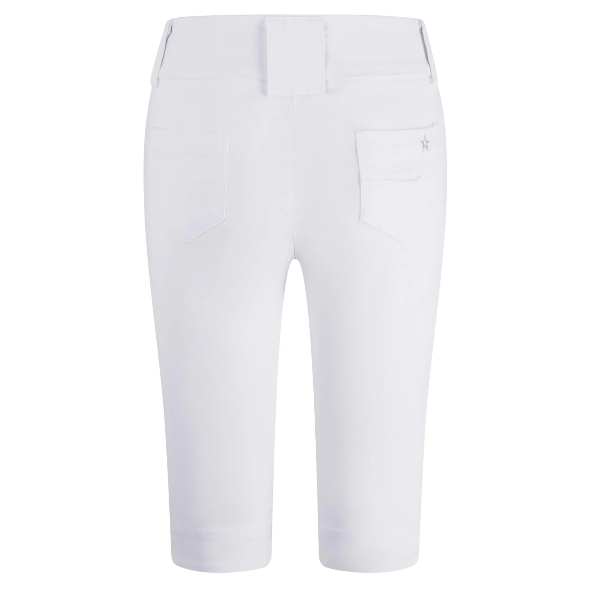 White Swing Out Sister Bermuda Golf Shorts