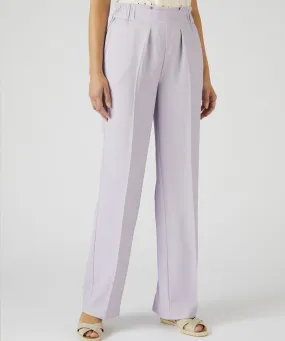 Wide Leg Pull-On Trousers