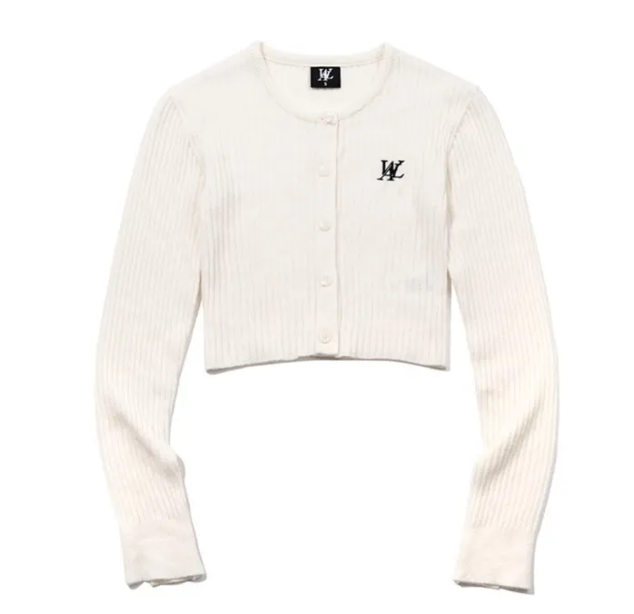 WOOALONG Street Style Plain Logo Cardigans