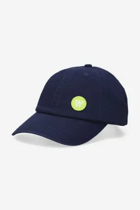 Wood Wood navy blue cotton baseball cap Eli