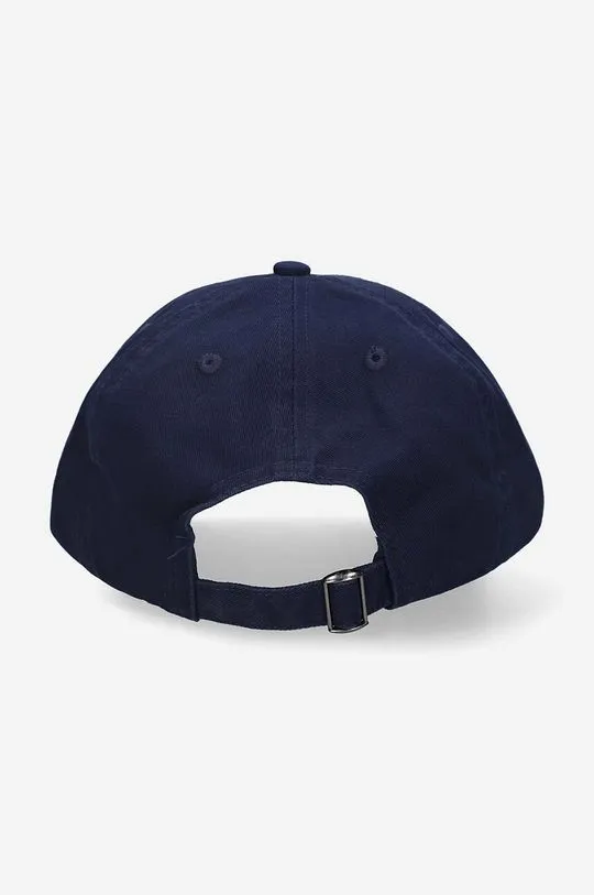 Wood Wood navy blue cotton baseball cap Eli