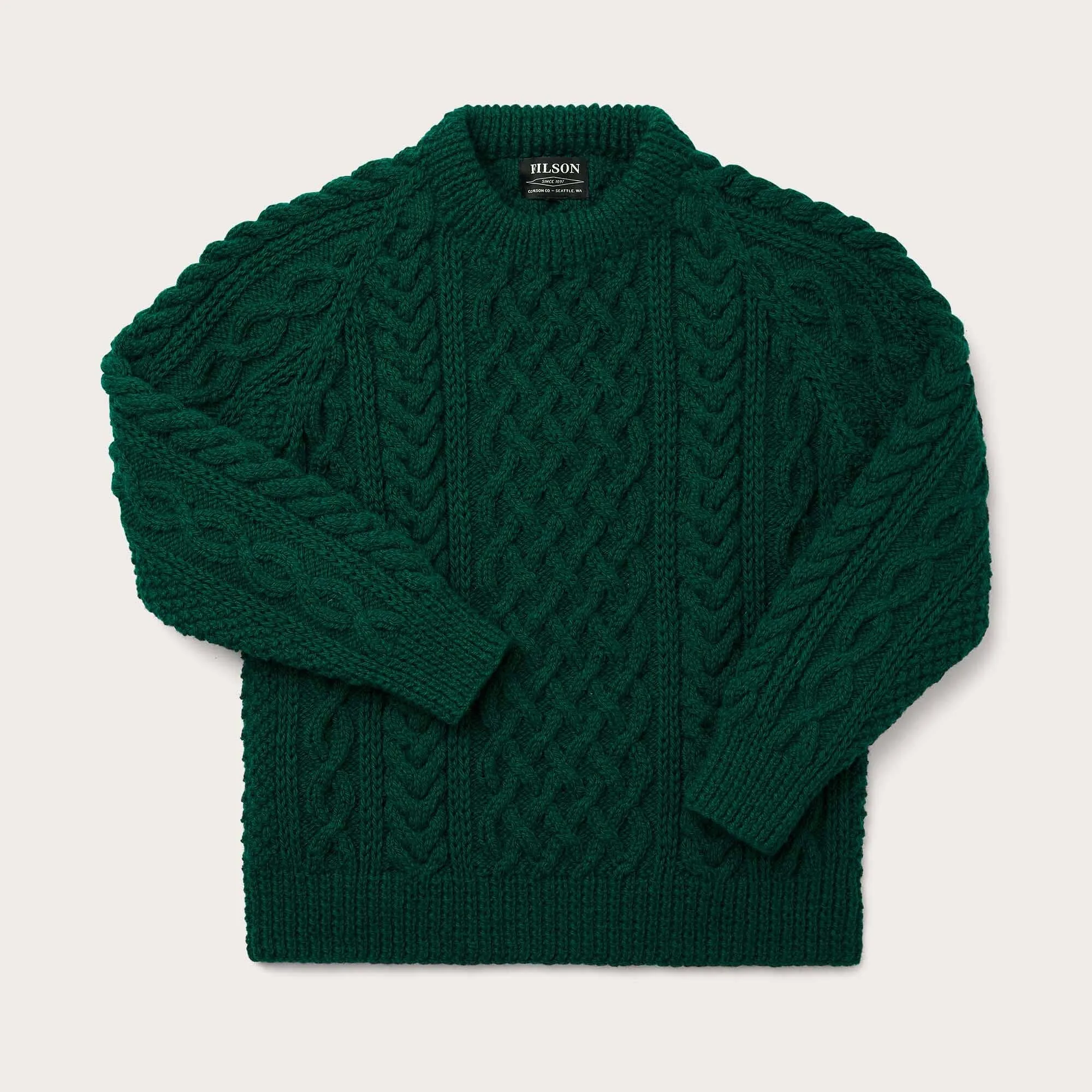 Wool Knit Fisherman Jumper