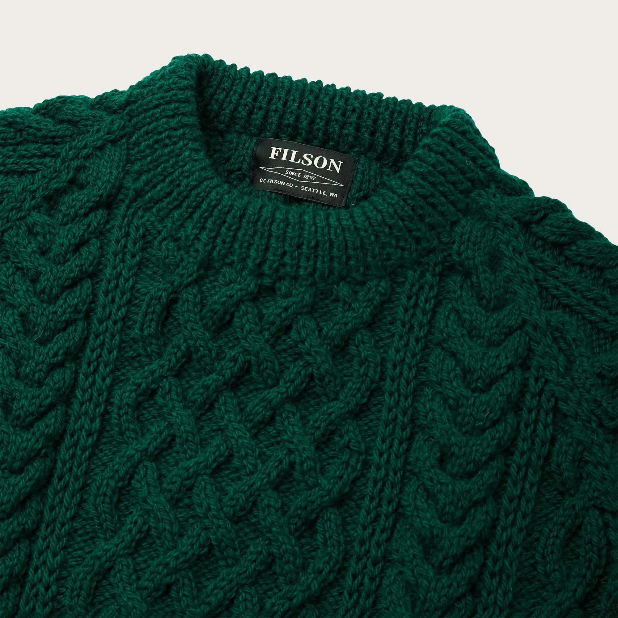 Wool Knit Fisherman Jumper