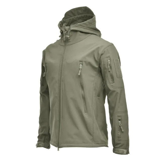 Xituodai Men's Soft Shell Jacket - Waterproof Windproof Tactical Coat