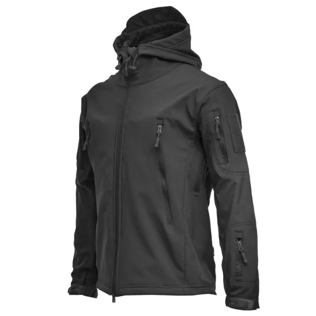 Xituodai Men's Soft Shell Jacket - Waterproof Windproof Tactical Coat